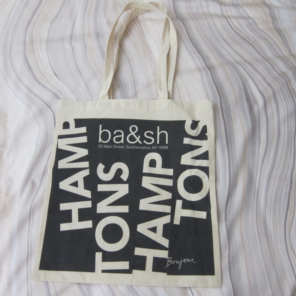 NEW! ba&sh Tabby Wrap Dress Black & Beige Print Midi Length + ba&sh Tote - XS - Picture 13 of 17